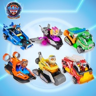 Kids Paw Patrol Mighty Pups Movie Vehicle Toys with Sound Light Kids Paw Patrol Car Toy Lightening for Children Chase Marshall Rubble Rocky Skye Zuma