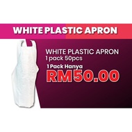 WHITE PLASTIC APRON