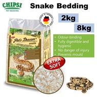 Chipsi Snake Bedding - Extra Soft 8kg & 2kg / Snake Bedding / Reptiles and Amphibians Bedding