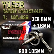 Y15ZR RACING CRANKSHAFT JET 8MM ROD 24/105/14 LEO