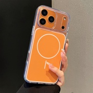 Ai Photo Button High Transparent Non-Yellowing Magnetic i17 Phone Case Shock-Resistant Suitable For 
