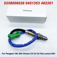 OE 0258006028 Air Fuel Ratio O2 Oxygen Sensor 9635978280 0451353 482261 For Peugeot 106 206 Citroen 