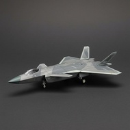 Detailed Model J-20 Fighter Jet Model Opening Missile Bay Pre-Colored Jet Model Rotating Wheels for 