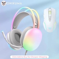 JM ONIKUMA Gaming Headset Esports Package New FULL RGB Light De