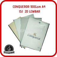 Deli Atk - Conqueror Paper 100 Gr A4-20 Sheets 21262 Velum Cream/