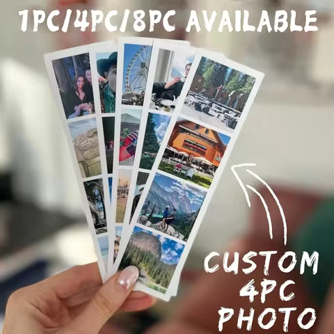 1/4/8Pcs Personalized Photo Booth Printing, Custom Photo Booth Printing, Wedding Photo Booth Cards, 