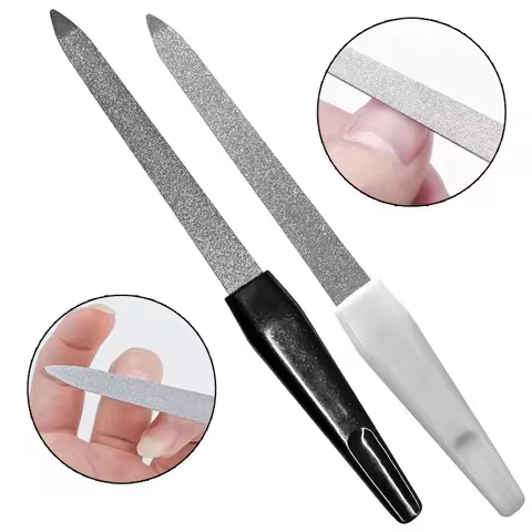 1PC DIY Nail Art Professional Nail File Metal Nail File Double Sided High Quality Nail File Manicure