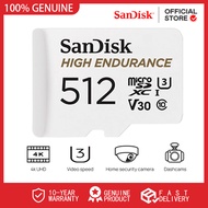 Sandisk High Endurance Memory Card Micro SD card  With Adapter ( 256GB/512GB)