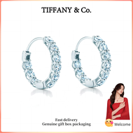 (New) Womens Fashion Earrings S925 Sterling Silver Diamond Hoop Earrings Valentines Day holiday gift