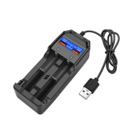OLAF | USB Li Battery Charger USB Ports Charging Dual Slot 18650 18500 14500 16340 Lithium Battery M