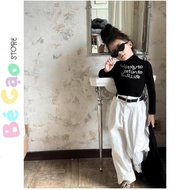 Super stretchy girls' turtleneck long-sleeved t-shirt, comfortable to wear for girls to wear to scho