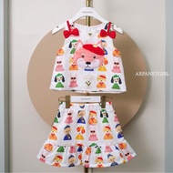 Arpanet girl Dress/Cream Dog Set/Size Xs // Rare Item