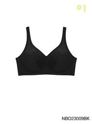 ( แพ็ค 6 ชิ้น ) Sabina เสื้อชั้นใน Wireless Bra (ไม่มีโครง) รุ่น Function Bra รหัส NBO23009 สีดำ