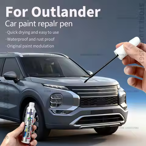 For Mitsubishi Outlander Car Paint Repair Pen Touch Up Scratch Remover DIY Auto Accessories White W1