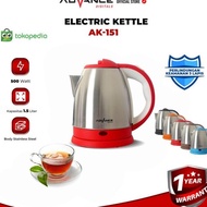 ts advance ak-151 electric kettle 1,5 liter teko listrik ak151