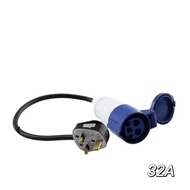 {fast delivery} UK BS1363 plug to IEC60309 CEE 32A 3pin connector extension cable