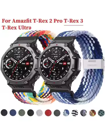 Braided Strap For Huami Amazfit T-Rex2 /T-REX 2Ultra Smart Watch Strap Sports Bracelet For Amazfit T