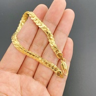 Hot Sale 18k Gold Pawnable Saudi Bracelet for Man Gold Original Dragon Lucky Charm Money Catcher Bracelet for Woman Men Gift Couple Bracelet