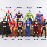 Movable Avengers Hulk Spider Captain America Iron Thanos Superman Full Set Doll Figure Toy Model