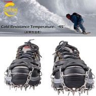 SUBEI1 Ice Shoes Winter Hiking Anti-Skid 24-Teeth Spike Grip Boots Chain