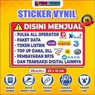 VINYL STICKER MINIST FOR SALE CREDIT & OTHER SERVICE STICKER WATERPROOF STICKER LABEL