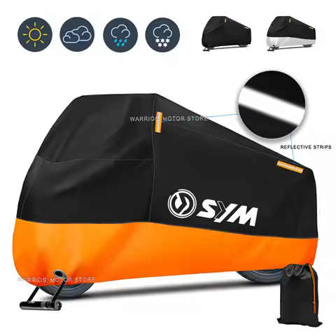 Motorcycle Cover Waterproof Outdoor Scooter UV Protector Dust Rain Cover For SYM JP150 GR125 fiddle 