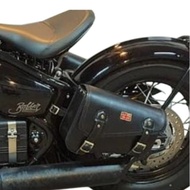 Triumph 側袋（黑色）真皮適用於 Bobber、Speedmaster，無需安裝車架