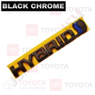 Hybrid Black Chrome Chrome Emblem Toyota Hybrid LOGO Emblem