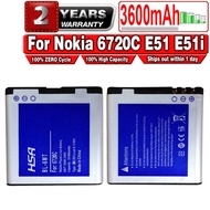 New 3600mAh BP-6MT / BP 6MT Battery Use for Nokia E51/N82/6720C Phone Battery