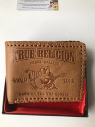 Ví Nam Da Bò Sáp Thật May Tay- Hình Ông Địa (Bóp Nam Dáng Đứng-Dáng Ngang)