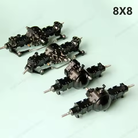 Metal Front Through Rear Differential Axle 4x4 6x6 8x8 for Tamiya 1/14 RC Truck Trailer Tipper Scani