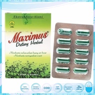 MAXIMUS OBAT DIET HERBAL ISI 3 STRIP X 10 KAPSUL PELANGSING MENURUNKAN BERAT BADAN