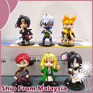 Keychain Naruto Uzumaki Sasuke Uchiha Kakashi Itachi Uchiha Figure Toys Keychain With Bell