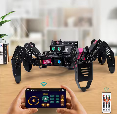Hiwonder Hexapod Robot Spiderbot Kit Ultrasonic Secondary Development Compatible With Arduino Progra