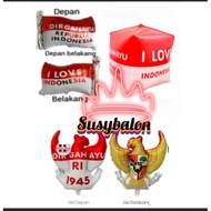 MERAH Red and White Flag Foil Balloons/Garuda Foil Balloons/RI HUT Foil Balloons 17 August