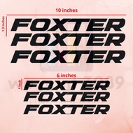 Foxter Bike Decal Vinyl Glossy