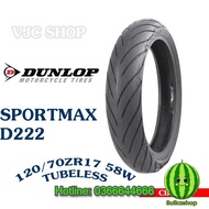 Dunlop 120/70ZR17 MC 58W D222 Sportmax TL large displacement tire