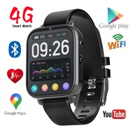 Original Men's Smart Watch Android 9.1 Internet Watch Adult 4g LTE Mobile Phone 3ATM Waterproof Sports Watch GPS Tracking Dual Camera Video Call Smart Watch Recording Photo