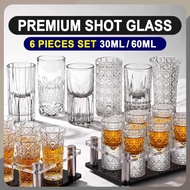 ATAS PREMIUM Shot Glass Shooter Set Bar Liquor Glass Spirit Tequila Whisky Whiskey Small Cup Shot杯