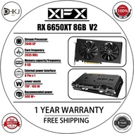 Used XFX RX 6650 XT 8GB / Overseas Version V2 Gaming Graphics Card, Desktop GPU, 1-Year Store Warran