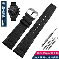 หรูหราGull IWC PilotนาฬิกาโปรตุเกสNavy Officerผ้าใบไนลอนกันน้ําสําหรับชาย 20 21 22 มม.หัวเข็มขัดพับไ