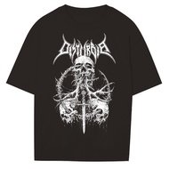 Men's Shirt Skull Horn Circle Shirt RUB418 AMG