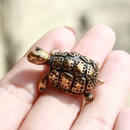 烏龜 - 微型銅小雕像，金屬小雕像