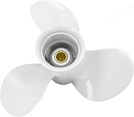 9 7/8x10 1/2 Boat Motor Aluminum Propeller - Compatible with Yamaha Outboard Engines C 20HP 25HP 30H