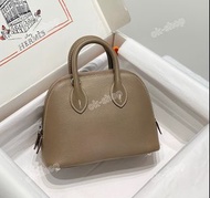 全手縫💯Hermes mini bolide 大象灰