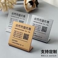 Billboard Price Desktop Table vip Billboard Display Board Standing Card Price List Rechargeable Tabl