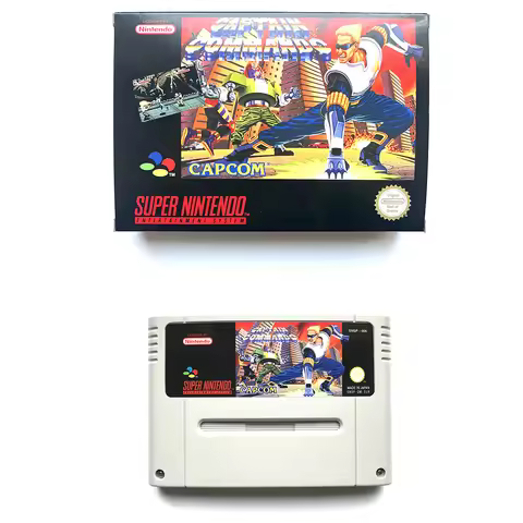 16 bit pal game cartridge For Captain Commando snes pal console video game
