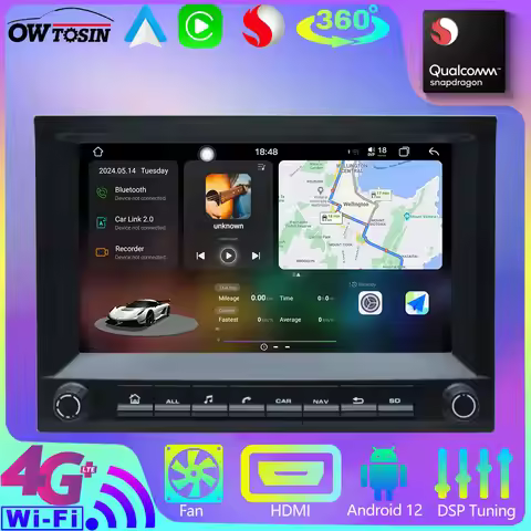 Owtosin UIS7870 Android 13 12G+256G Car Radio GPS Autoradio Navigation Player For Porsche 911 996 Bo