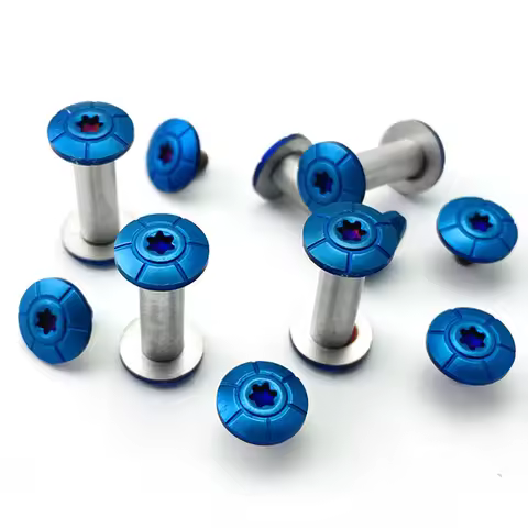 10 Sets/lot 10 Sizes Fit for 5MM 6MM Hole Stainless Steel Knife Handle M3.5 Thread Locking Screws T1