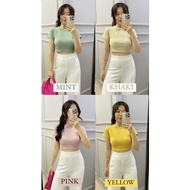 Gigi crop top / Korean crop top / Rib Knit crop top / Knit crop top